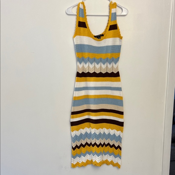 French Connection Multicolor Striped Midi Dress - Picture 1 of 7